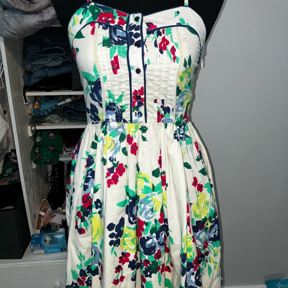 Floral fit and flare dress